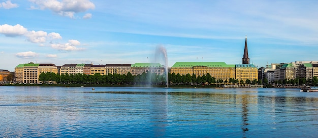 Binnenalster (Inner Alster lake) in Hamburg