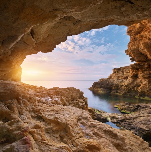 Binnenkant grootzeil natuur