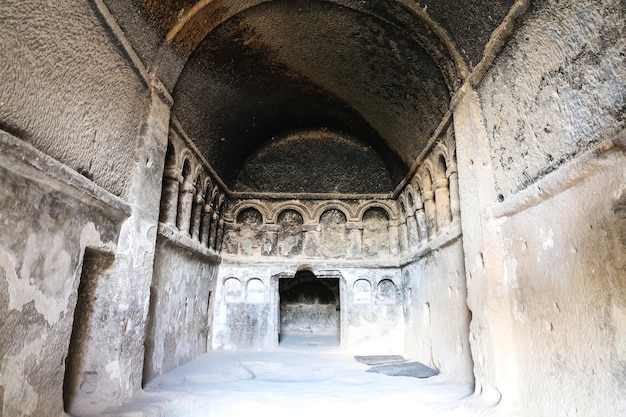 Binnenkant van Selime-klooster in Cappadocië, Turkije