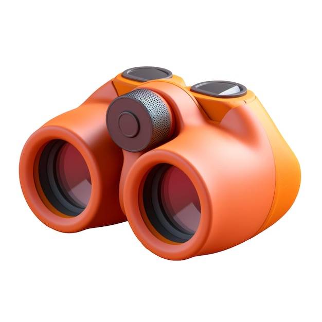 Binoculars in 3D style trending color palette with Generative AI