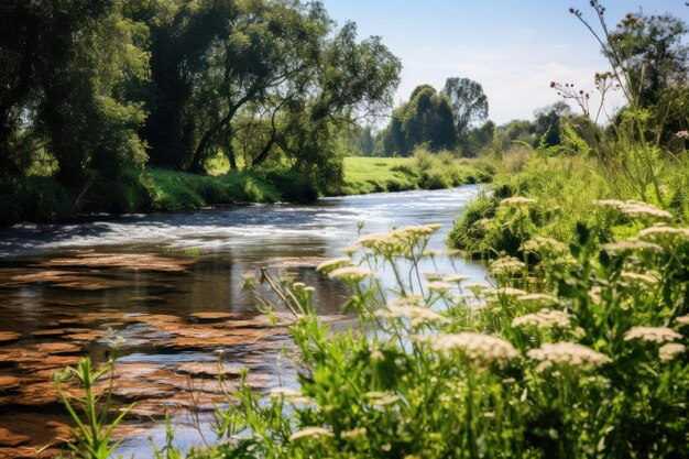 Foto biodiversità lungo un paradiso lungo il fiume