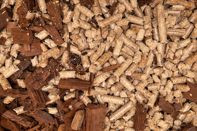 Biofuels wood pellets background