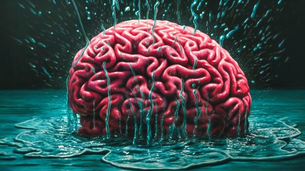 물이 고갈된 생물학적 뇌
