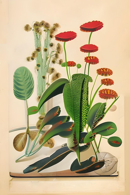 Photo biological poster of plants