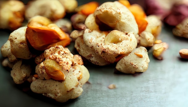 Biologische cashewnoten te koop op de markt Generatieve Ai