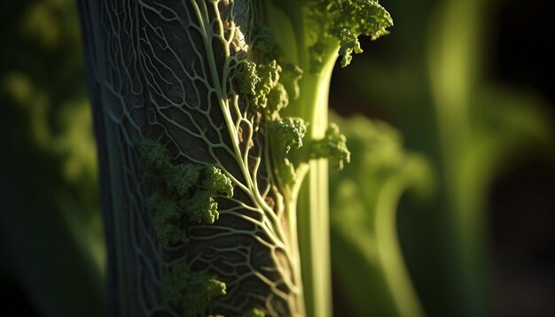 Biologische groentesalade rijp en vers om te eten gegenereerd door kunstmatige intelligentie