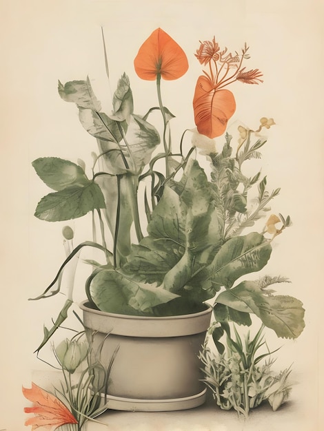 Foto biologische poster van planten