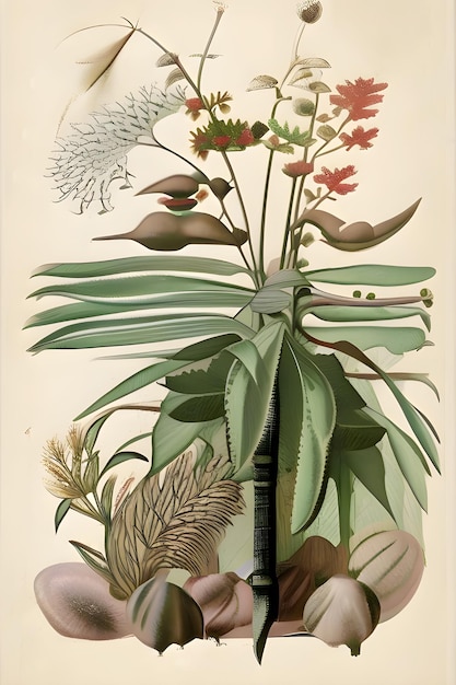 Foto biologische poster van planten