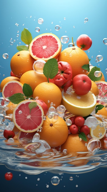 Biologische verse vruchten en bessen Gezonde voeding Vitaminen natuurlijk voedingsconcept