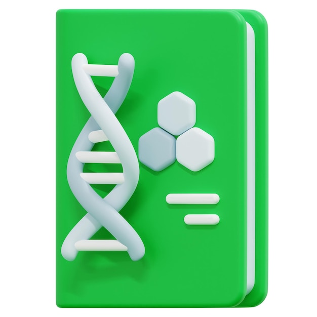 Photo biology 3d render icon illustration