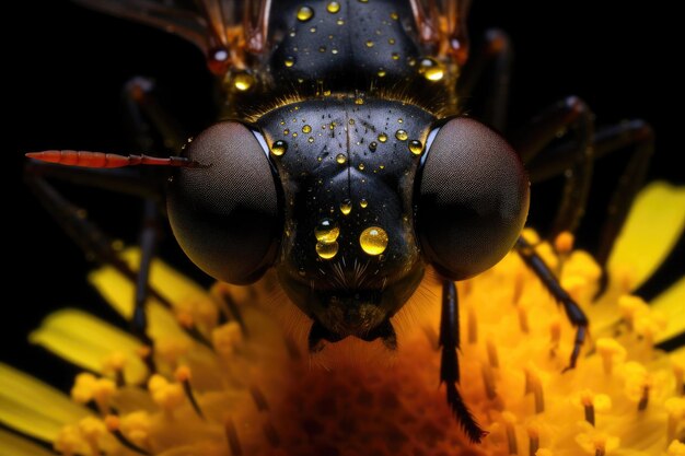 Bioluminescent Beauty Firefly in the Shadows