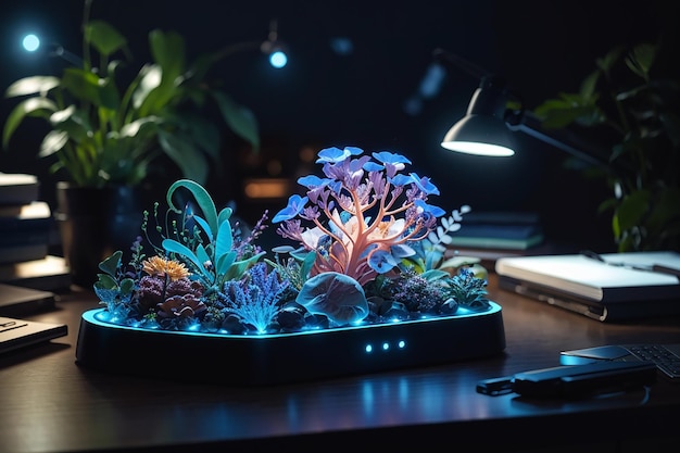 Bioluminescent Desk Organizers Living Organizational Aids