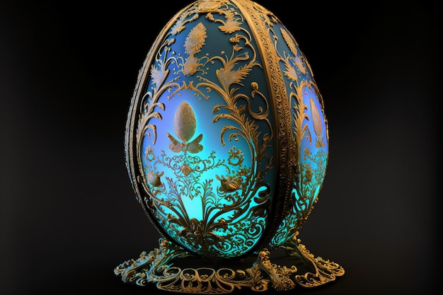 Photo bioluminescent faberge egg