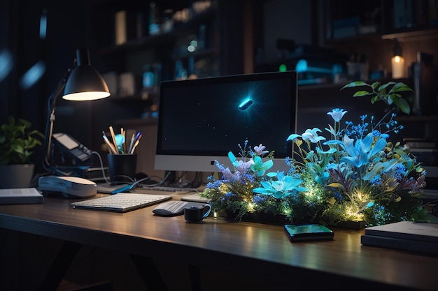 Bioluminescente bureau-organizers Levende organisatiehulpmiddelen