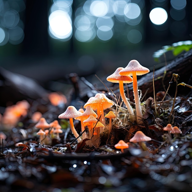 Bioluminescente schimmels gloeien