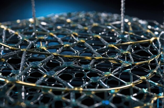 Photo biomaterial mesh structure macro detail