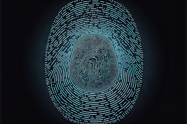 Biometric fingerprint scanning technique for security