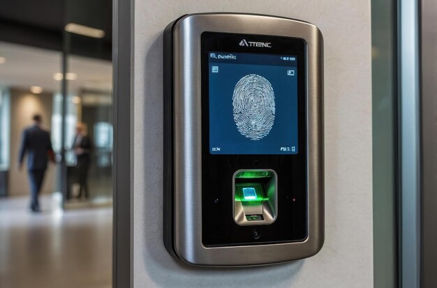 Foto accesso di sicurezza biometrica