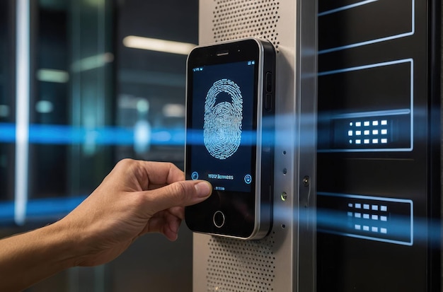 Photo biometric security authentication using smartphone