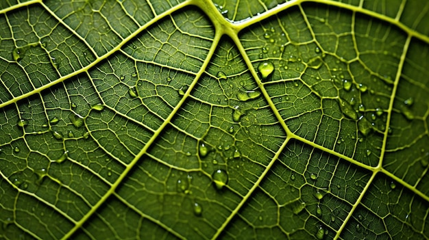 Photo biomorphic design tree leaf macro