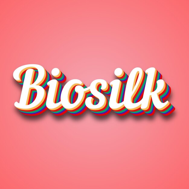 Photo biosilk text effect photo image cool