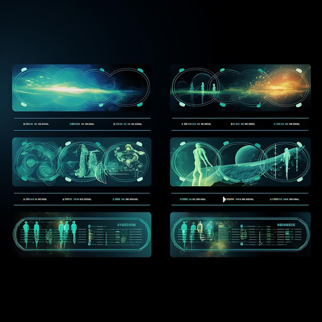 Photo a biotech laboratory frame dna sequences and microscopic image 2d clipart tshirt overlay concept