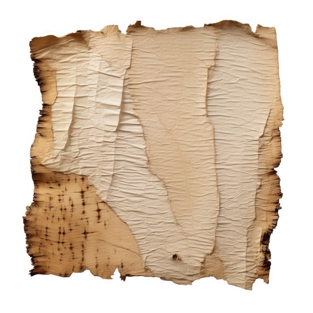 Birch Bark Decor isolated on white background