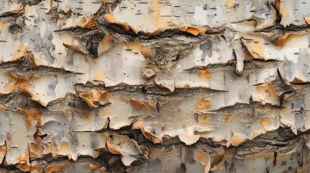 Birch bark texture Generative AI