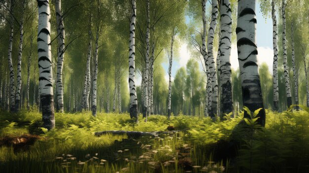 Birch Trees Full Tree Shaders Landscape Tv Show