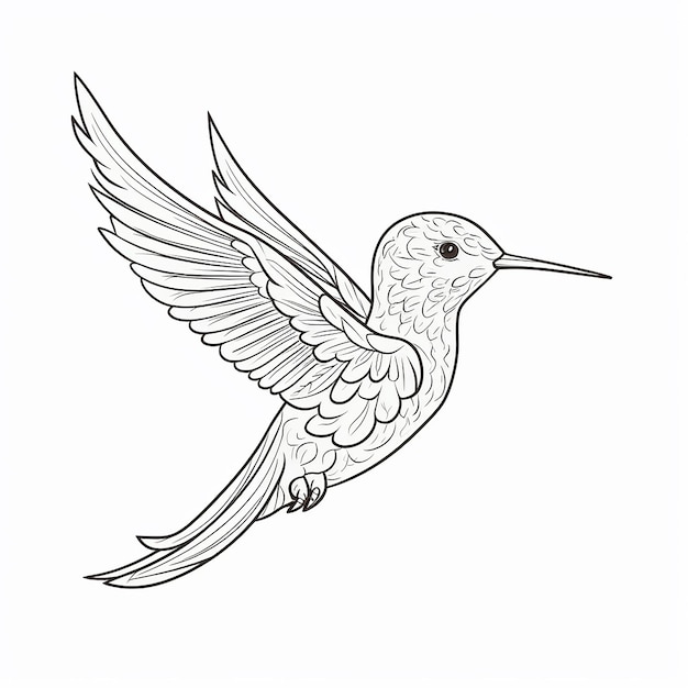 鳥の絵を描くページ