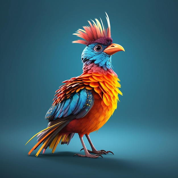 bird characters with very extraordinary and beautiful colors