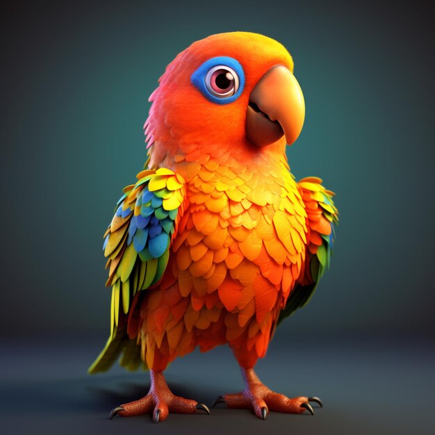 bird characters with very extraordinary and beautiful colors