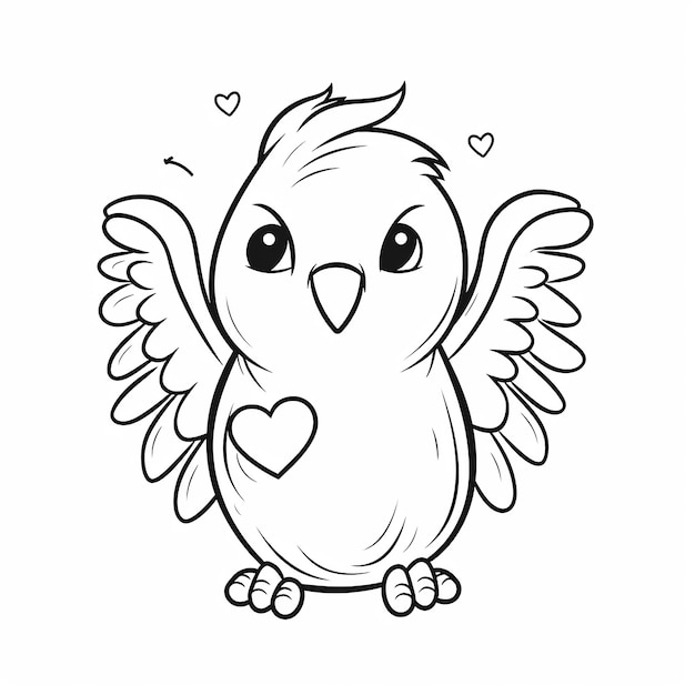 bird coloring page