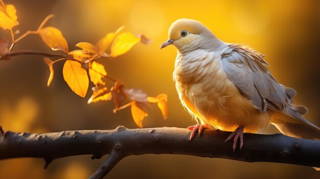 Bird dove golden