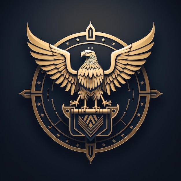 Bird Eagle Logo illustratie van een Eagle Eagle embleem icoon logotypedecal print