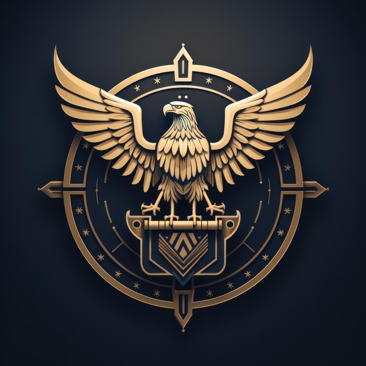 Bird Eagle Logo illustratie van een Eagle Eagle embleem icoon logotypedecal print