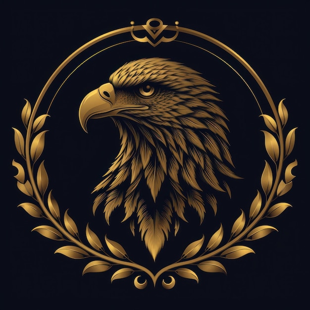 Bird Eagle Logo illustration of a Eagle Eagle emblem icon logotypedecal print