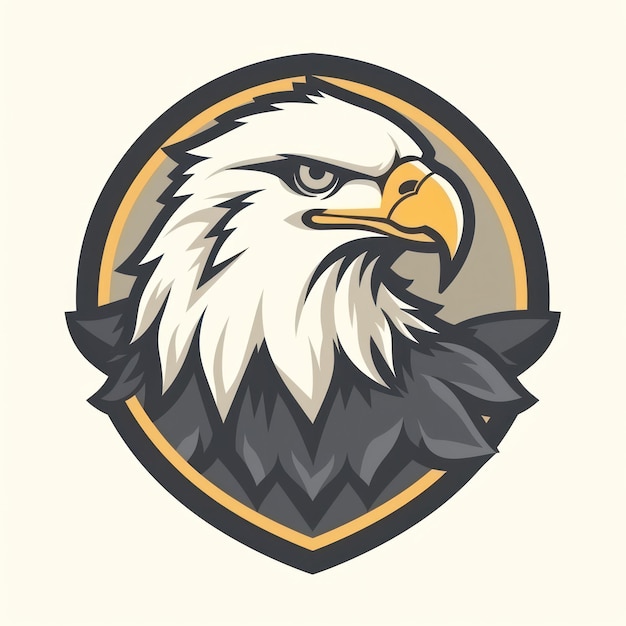 Bird Eagle Logo illustration of a Eagle Eagle emblem icon logotypedecal print