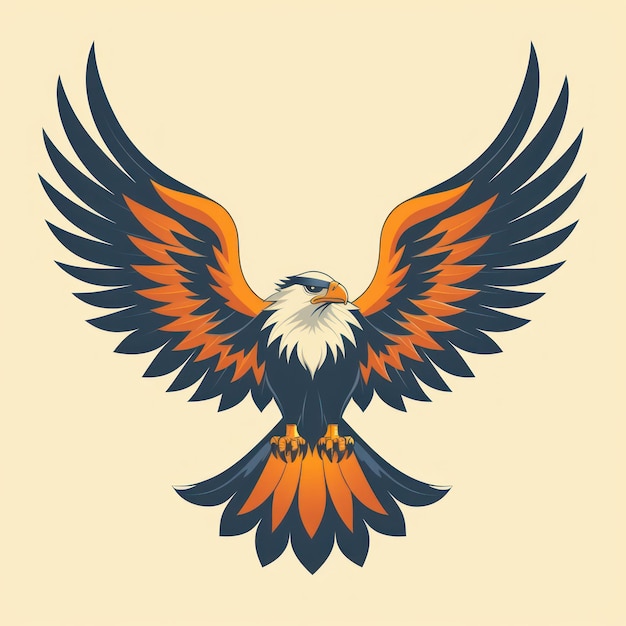 Bird Eagle Logo illustration of a Eagle Eagle emblem icon logotypedecal print