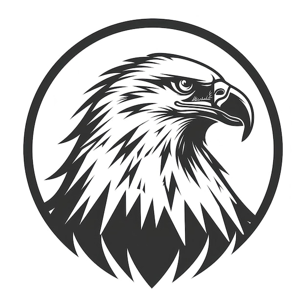 Bird Eagle Logo illustration of a Eagle Eagle emblem icon logotypedecal print