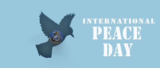 bird earth world global pigeon planet symbol decoration ornament international peace day hope love d