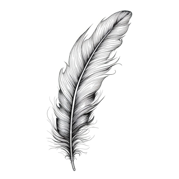 Bird feather ai generated