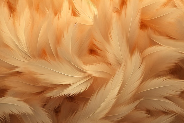 Bird feather pattern in natural tones