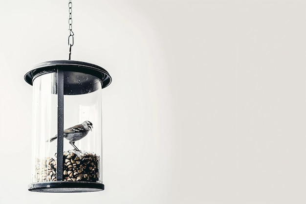 Bird Feeder On White Background