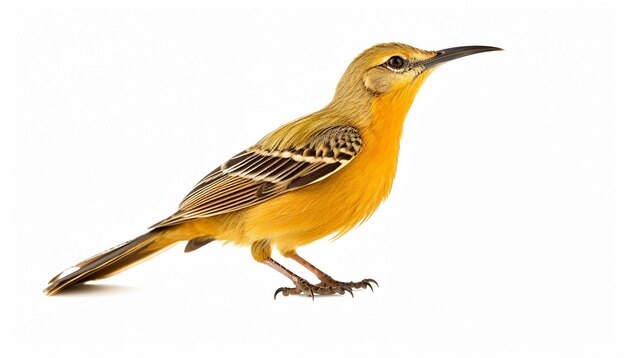 Photo bird front view isolated