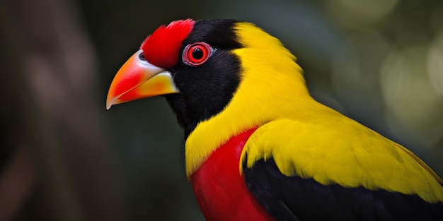 A bird is sitting on a tree branch