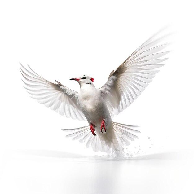 bird isolated in white background