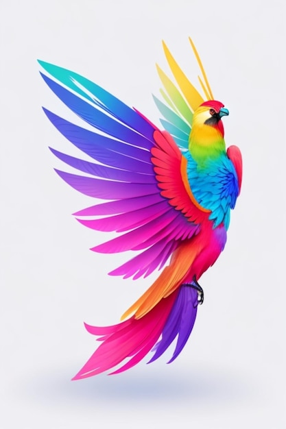 bird logo design colorful