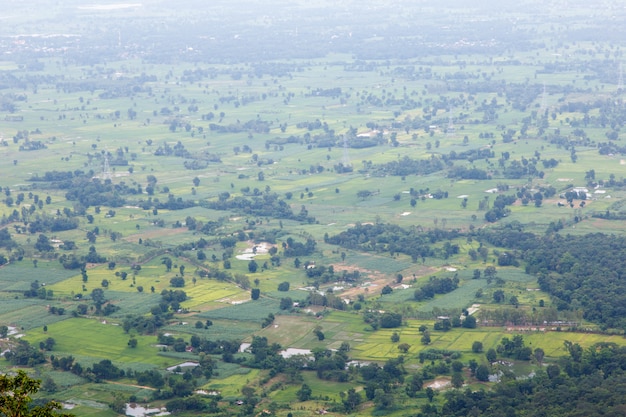 Bird's-eye view of landscape public landmark