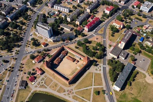 Bird's-eye view of the medieval Lida castle